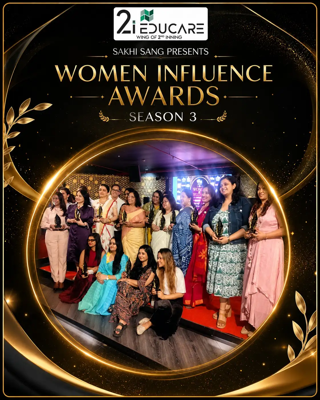 Founder on stage at Women Influence Awards Season 3